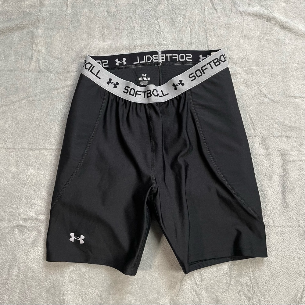 Under Armour Shorts Medium Womens Softball Slider Utility Padded Compression